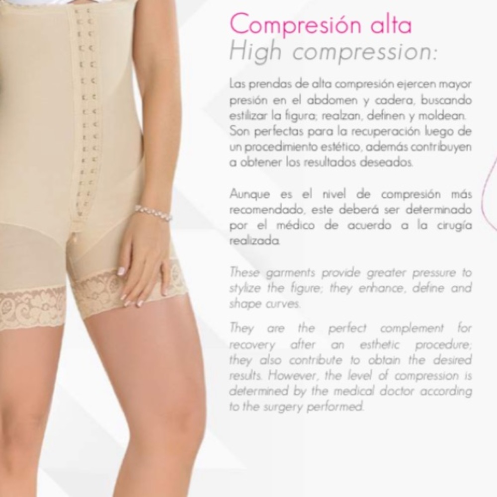 FAJAS COLOMBIANAS M&D Short girdle Beige M Black L - Picture 9 of 10